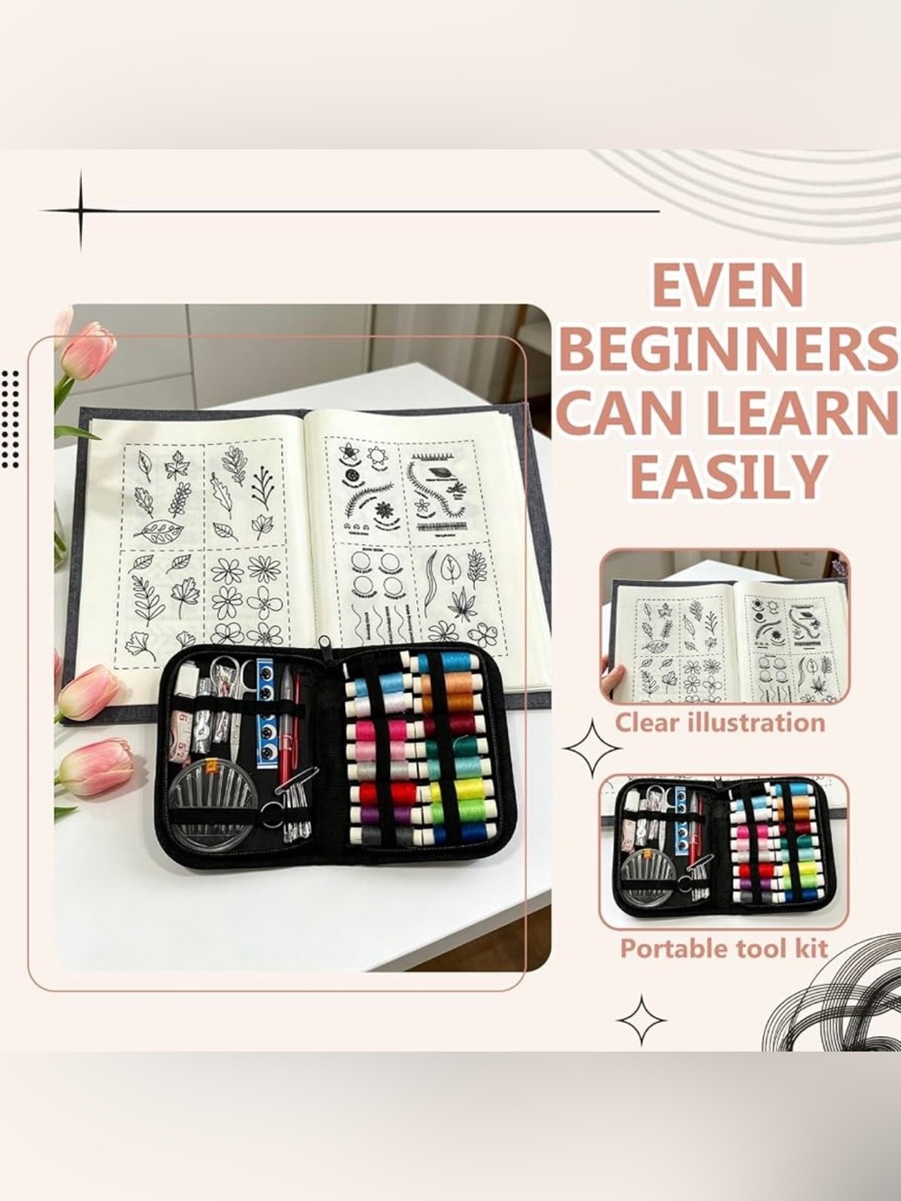 Embroidery Stitch Practice Kit - Picture 2 of 2